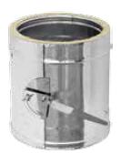 Труба дымохода с шибером, 2Т-Ш  D180 мм